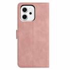 For OPPO Reno14 Pro 5G Global Moonlit Butterfly Dance Pattern Embossed Leather Phone Case(Pink) - 3