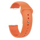 For Huawei Watch Fit3 / Fit4 / Fit4 Pro Nail Buckle Solid Color Silicone Watch Band(Orange) - 3
