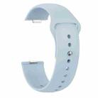 For Huawei Watch Fit3 / Fit4 / Fit4 Pro Nail Buckle Solid Color Silicone Watch Band(Light Blue) - 3