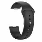 For Huawei Watch Fit3 / Fit4 / Fit4 Pro Nail Buckle Solid Color Silicone Watch Band(Black) - 3