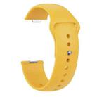 For Huawei Watch Fit3 / Fit4 / Fit4 Pro Nail Buckle Solid Color Silicone Watch Band(Yellow) - 3