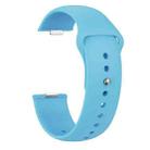 For Huawei Watch Fit3 / Fit4 / Fit4 Pro Nail Buckle Solid Color Silicone Watch Band(Sky Blue) - 3