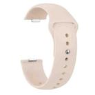 For Huawei Watch Fit3 / Fit4 / Fit4 Pro Nail Buckle Solid Color Silicone Watch Band(Ivory White) - 3