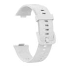 For Huawei Watch Fit3 / Fit4 / Fit4 Pro Colorful Buckle Solid Color Silicone Watch Band(White) - 3