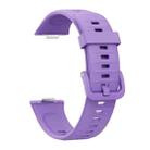 For Huawei Watch Fit3 / Fit4 / Fit4 Pro Colorful Buckle Solid Color Silicone Watch Band(Purple) - 3