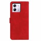 For Xiaomi Poco M7 Pro 5G Moonlit Butterfly Dance Pattern Embossed Leather Phone Case(Red) - 3