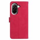 For Xiaomi Poco C71 Global Moonlit Butterfly Dance Pattern Embossed Leather Phone Case(Rose Red) - 3