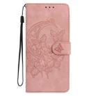 For Redmi K80 / K80 Pro Moonlit Butterfly Dance Pattern Embossed Leather Phone Case(Pink) - 2