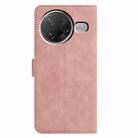 For Redmi K80 / K80 Pro Moonlit Butterfly Dance Pattern Embossed Leather Phone Case(Pink) - 3