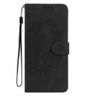 For Redmi K80 / K80 Pro Moonlit Butterfly Dance Pattern Embossed Leather Phone Case(Black) - 2