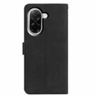 For Redmi A5 4G EU 173.3mm Moonlit Butterfly Dance Pattern Embossed Leather Phone Case(Black) - 3