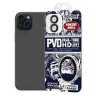 For iPhone 14 / 14 Plus WK WTPC-012 Jungle Series Kinkong PVD Dual-color Metal Lens Protector Film(Black) - 1