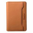 Denior V01 Magsafe Wallet Cowhide Texture Leather Magnetic Card Holder Bag(Khaki) - 2