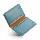Denior V01 Magsafe Wallet Cowhide Texture Leather Magnetic Card Holder Bag(Blue) - 3