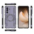 For Samsung Galaxy M56 5G Butterfly Armor MagSafe Magnetic Ring Shockproof Phone Case(Purple) - 3