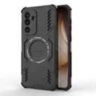 For Samsung Galaxy M56 5G Butterfly Armor MagSafe Magnetic Ring Shockproof Phone Case(Black) - 1