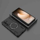 For Samsung Galaxy M56 5G Butterfly Armor MagSafe Magnetic Ring Shockproof Phone Case(Black) - 2