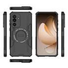 For Samsung Galaxy M56 5G Butterfly Armor MagSafe Magnetic Ring Shockproof Phone Case(Black) - 3