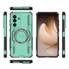 For Samsung Galaxy M56 5G Butterfly Armor MagSafe Magnetic Ring Shockproof Phone Case(Light Green) - 3