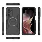 For Samsung Galaxy M36 5G India Butterfly Armor MagSafe Magnetic Ring Shockproof Phone Case(Black) - 3