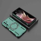 For Samsung Galaxy M36 5G India Butterfly Armor MagSafe Magnetic Ring Shockproof Phone Case(Light Green) - 2