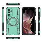 For Samsung Galaxy M36 5G India Butterfly Armor MagSafe Magnetic Ring Shockproof Phone Case(Light Green) - 3