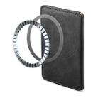 Denior V08 Magsafe Wallet Retro Texture Leather Magnetic Card Holder Bag(Black) - 3