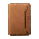 Denior V08 Magsafe Wallet Retro Texture Leather Magnetic Card Holder Bag(Brown) - 2