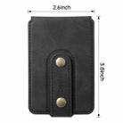 Denior V09 Magsafe Wallet Retro Texture Leather Magnetic Phone Holder Card Bag(Black) - 2