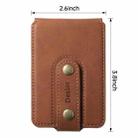 Denior V09 Magsafe Wallet Retro Texture Leather Magnetic Phone Holder Card Bag(Brown) - 2