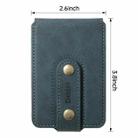 Denior V09 Magsafe Wallet Retro Texture Leather Magnetic Phone Holder Card Bag(Blue) - 2
