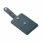 Denior V09 Magsafe Wallet Retro Texture Leather Magnetic Phone Holder Card Bag(Blue) - 3