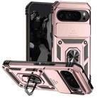 For Google Pixel 9 Pro XL Sliding Camshield Holder Phone Case(Rose Gold) - 1