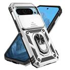 For Google Pixel 10 Pro Sliding Camshield Holder Phone Case(Silver) - 3