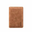 Denior V18 Magsafe Wallet Retro Texture Leather RFID Photo Frame Card Holder Bag(Brown) - 2