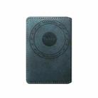 Denior V18 Magsafe Wallet Retro Texture Leather RFID Photo Frame Card Holder Bag(Blue) - 3