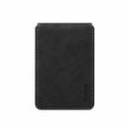 Denior V19 Magsafe Wallet Retro Texture Leather RFID Flip Card Holder Bag(Black) - 2