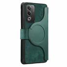 For OPPO A3 Pro Global / A80 5G CaseNeo MagSafe RFID Anti-theft Zipper Wallet Retro Leather Phone Case(Green) - 3