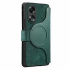 For OPPO A78 5G CaseNeo MagSafe RFID Anti-theft Zipper Wallet Retro Leather Phone Case(Green) - 3