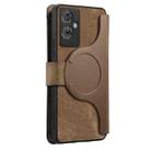 For OPPO A79 5G  / A2 5G CaseNeo MagSafe RFID Anti-theft Zipper Wallet Retro Leather Phone Case(Brown) - 3