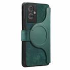 For OPPO A79 5G  / A2 5G CaseNeo MagSafe RFID Anti-theft Zipper Wallet Retro Leather Phone Case(Green) - 3