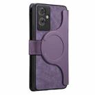 For OPPO A79 5G  / A2 5G CaseNeo MagSafe RFID Anti-theft Zipper Wallet Retro Leather Phone Case(Purple) - 3