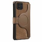 For OPPO A92s / Reno4 Z CaseNeo MagSafe RFID Anti-theft Zipper Wallet Retro Leather Phone Case(Brown) - 3