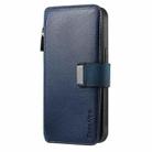 For OPPO A92s / Reno4 Z CaseNeo MagSafe RFID Anti-theft Zipper Wallet Retro Leather Phone Case(Blue) - 2