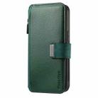 For OPPO A92s / Reno4 Z CaseNeo MagSafe RFID Anti-theft Zipper Wallet Retro Leather Phone Case(Green) - 2
