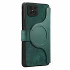 For OPPO A92s / Reno4 Z CaseNeo MagSafe RFID Anti-theft Zipper Wallet Retro Leather Phone Case(Green) - 3