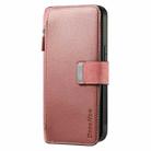 For OPPO A92s / Reno4 Z CaseNeo MagSafe RFID Anti-theft Zipper Wallet Retro Leather Phone Case(Pink) - 2