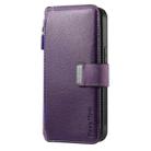 For OPPO A92s / Reno4 Z CaseNeo MagSafe RFID Anti-theft Zipper Wallet Retro Leather Phone Case(Purple) - 2