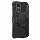 For OPPO Reno10 5G Global CaseNeo MagSafe RFID Anti-theft Zipper Wallet Retro Leather Phone Case(Black) - 3