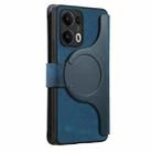 For OPPO Reno13 Pro CaseNeo MagSafe RFID Anti-theft Zipper Wallet Retro Leather Phone Case(Blue) - 3